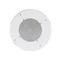 CEILING BAFFLE FOR 8- SPEAKERS ROUND STEEL GRILLE, OFF-WHITE